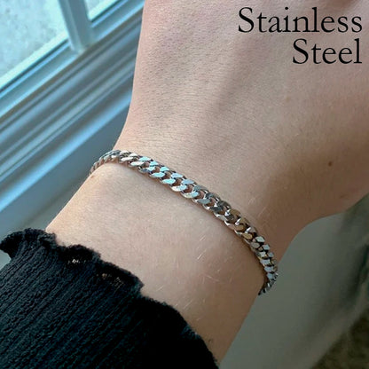 Infinity Twist Cuban Bracelet