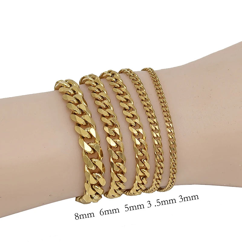 Infinity Twist Cuban Bracelet