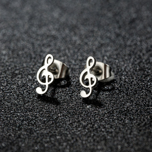 Melody Note Stud Earrings