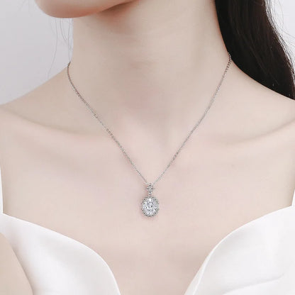 FrostBloom Silver Necklace