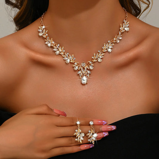 Crystal Teardrop Elegance Set