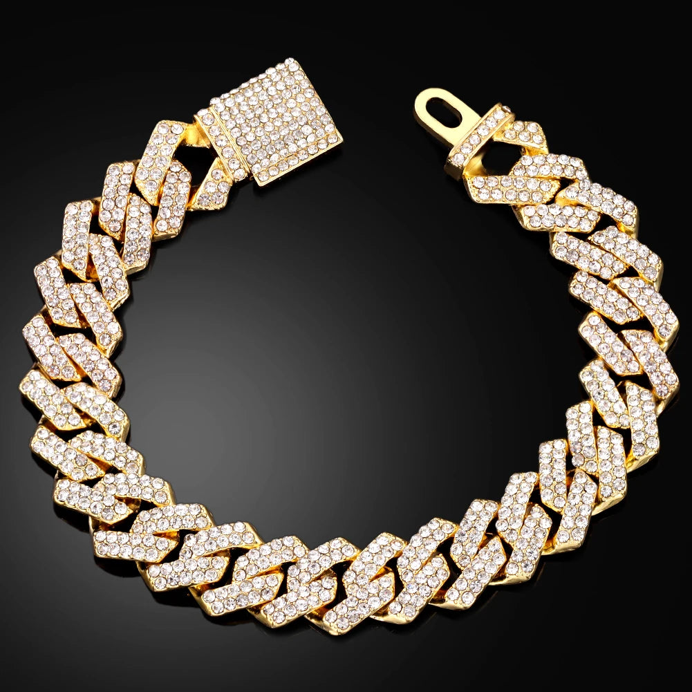 Iced Prong Cuban Bracelet
