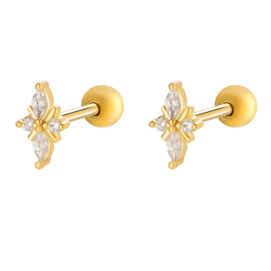 Aurora Rhombus Studs