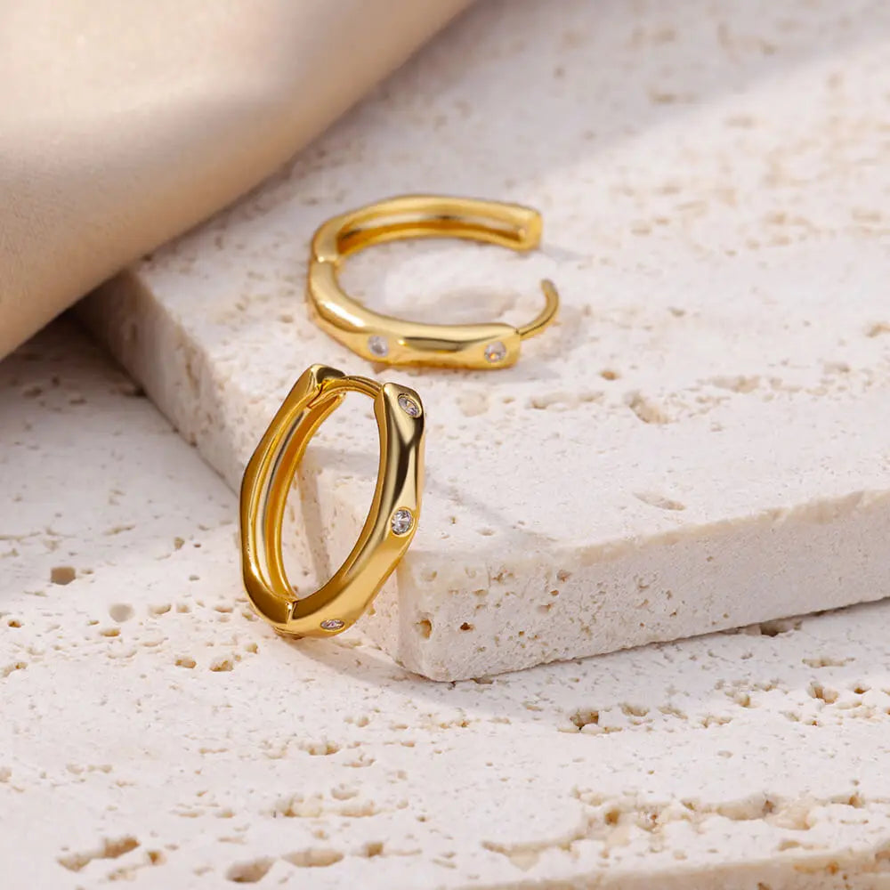 Celeste Classic Hoops