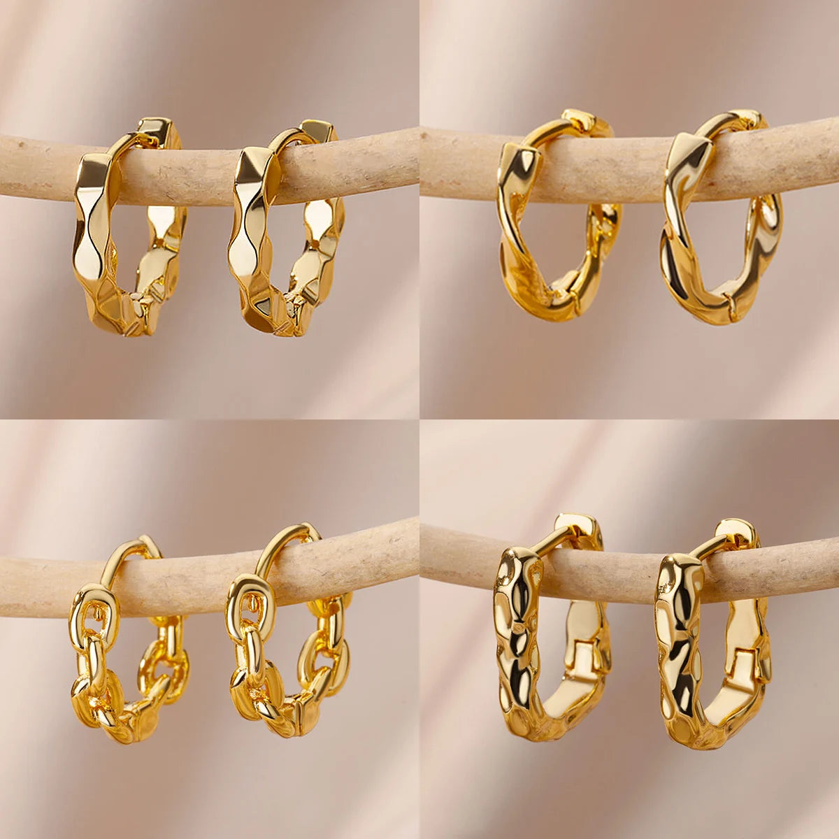 Celeste Classic Hoops